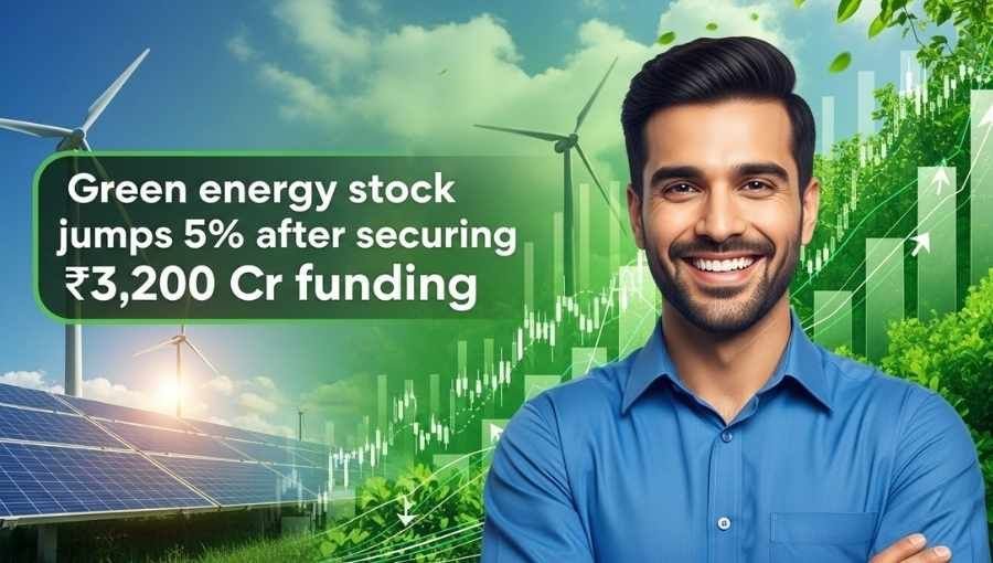 Green Energy Stock Jump With 3200Cr Funding
