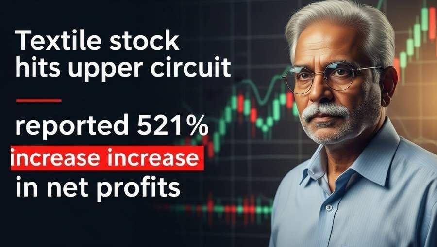 Textile Stick Hit Upper Circuit Profit Increased